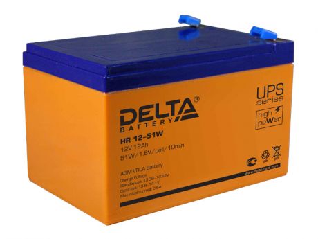 Аккумулятор для ИБП Delta HR 12-51W 12V 12Ah
