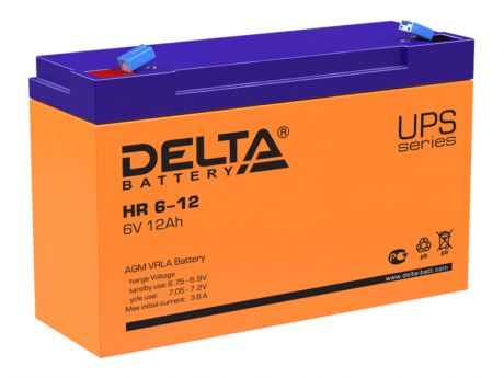 Аккумулятор для ИБП Delta HR 6-12 6V 12Ah