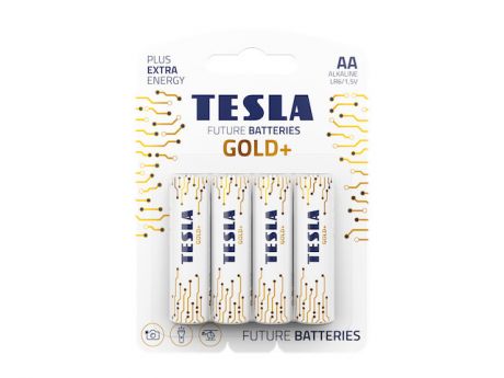 Батарейка AA - Tesla Gold+ (4 штуки)