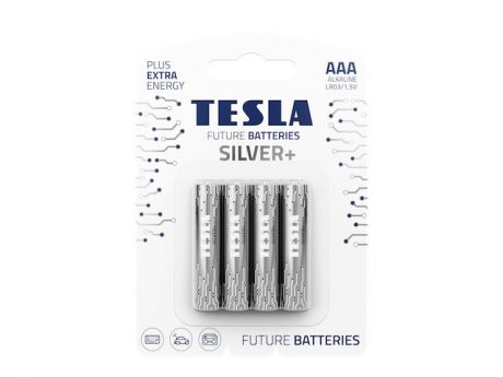 Батарейка AAA - Tesla Silver+ (4 штуки)