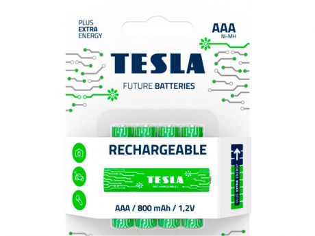 Батарейка AAA - Tesla Rechargeable+ (4 штуки)