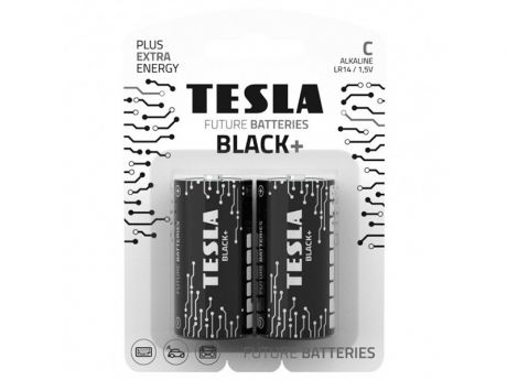 Батарейка С - Tesla C Black+ (2 штуки)