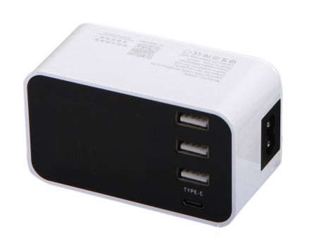 Зарядное устройство Gurdini YC-CDA30 4 Ports 3xUSB 3.0 + USB Type-C White 912912