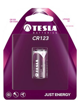 Батарейка CR123 - Tesla (1 штука)