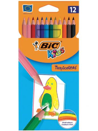 Карандаши цветные Bic Tropicolors 12 цветов 8325666