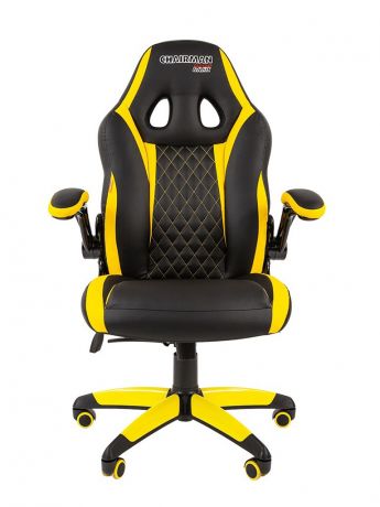 Компьютерное кресло Chairman Game 15 Black-Yellow 00-07028512