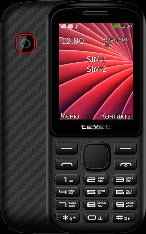 Кнопочный телефон teXet TM-218 Black