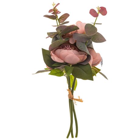 Букет искусственный Розовый цветок, размер: h26см