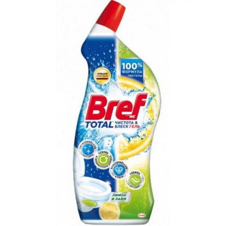 Средство чистящее BREF Total д/ванной Чистота & Блеск, Антиналет, Лимон