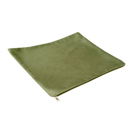 Наволочка для декоративных подушек Monaco, размер: 40х40см, цвет зеленый, 100% полиэстер, на молнии
