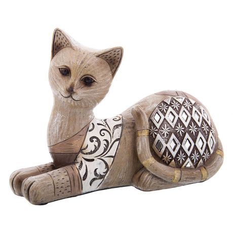 Фигурка декоративная Кошка, размер: 22х10х16см, полистоун
