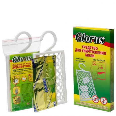 Вешалка в шкаф от моли GLORUS + 10 пластин