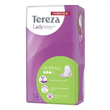 Прокладки гигиенические TEREZA Lady Normal урологические, 14шт.