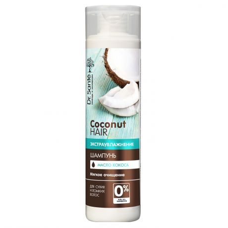 Шампунь для волос DR.SANTE Coconut Hair для сухих и ломких волос, 250мл
