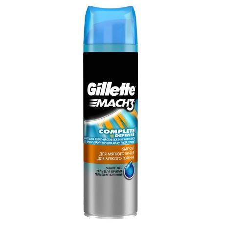 Гель д/бритья GILLETTE Mach3 для гладкого и мягкого бритья 200мл