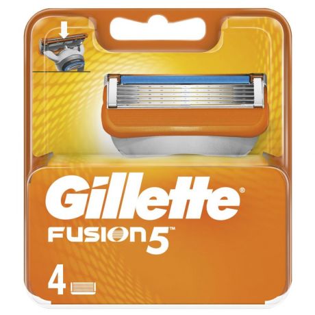 Кассеты д/станка GILLETTE Fusion, 4шт