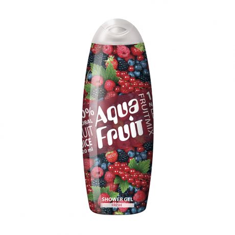 Гель для душа AQUAFRUIT Fresh ягоды, 420мл