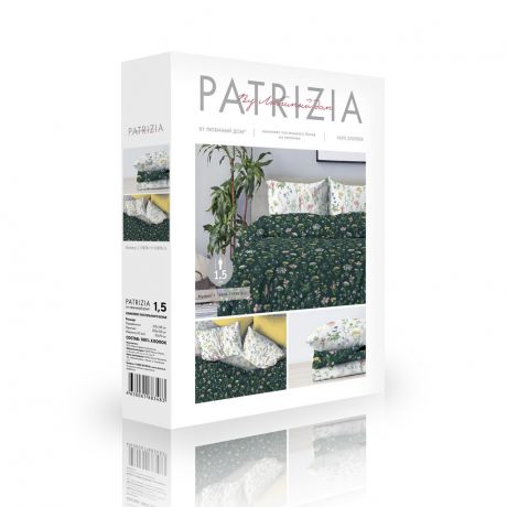 Комплект постельного белья Patrizia 1,5-сп Mystery-2,р-р: прост. 220х150см, под. 215х145см,нав.70х70см 2 шт., поплин, 100%хл, 105г/м2