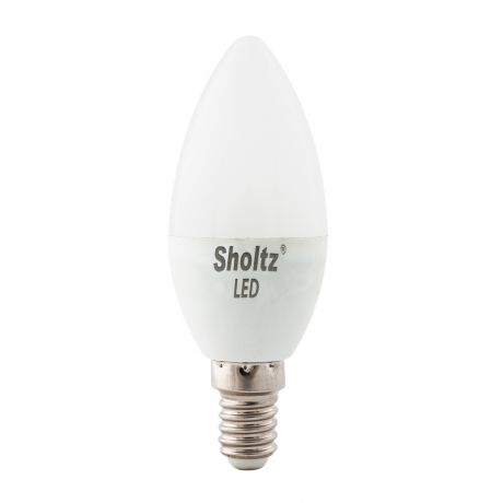 Лампа светодиодная SHOLTZ 7W E14 3000К свеча