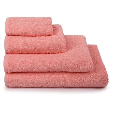 Полотенце махровое Радуга, размер: 70х130см, гладкокрашенное,розовый 305/м2, 100%хлопок
