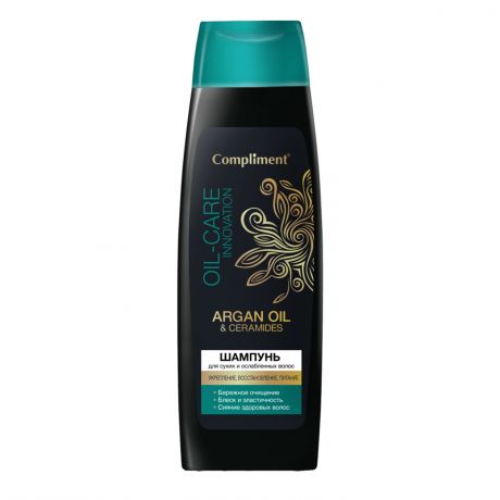 Шампунь для волос COMPLIMENT Argan Oil & Ceramides для сухих и ослабленных волос 400мл