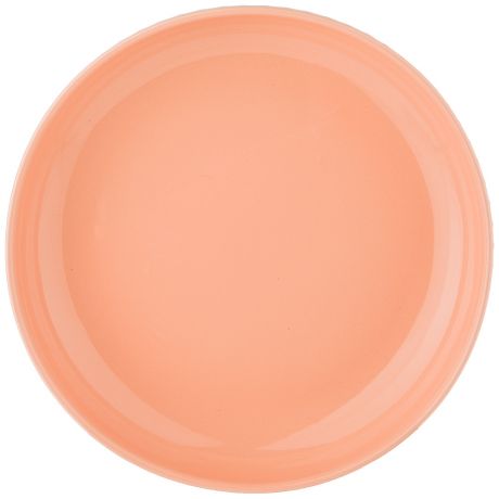 Тарелка суповая Мajesty розовая 20,5см, фарфор