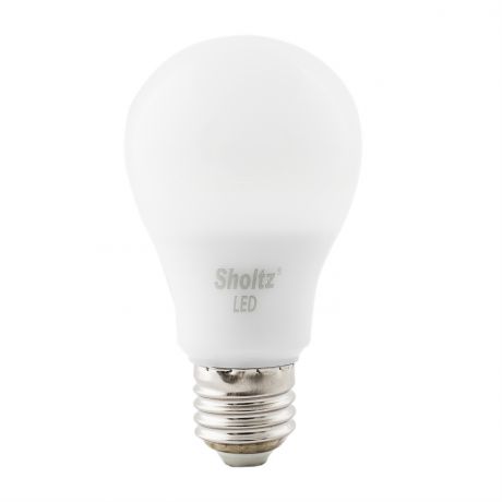 Лампа светодиодная SHOLTZ A60 10Вт E27 2700K 220В пластик