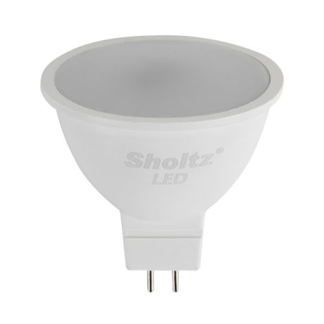Лампа светодиодная SHOLTZ MR16 7Вт GU5.3 4200К 220В пластик