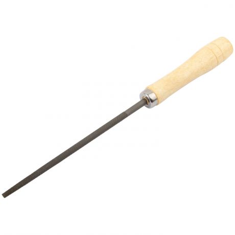 Напильник КУРС круглый, деревянная ручка, 150 мм