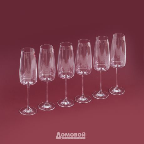 Набор бокалов для шампанского RONA Lord 6шт 340мл, стекло, 7023/0/340
