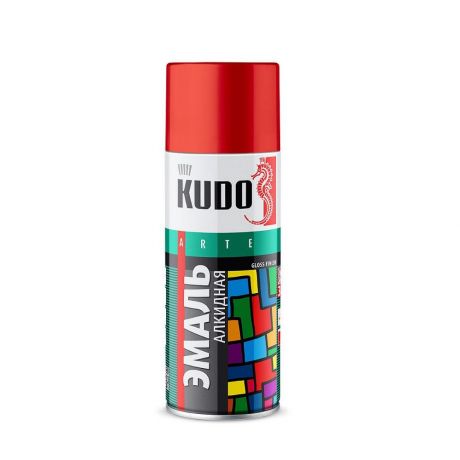 Краска-эмаль KUDO 1004 универсальная вишневая 520мл