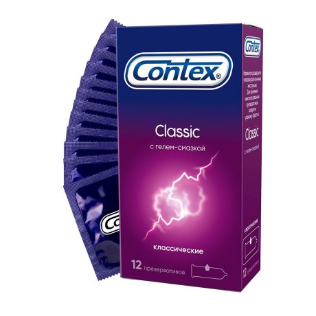 Презервативы CONTEX Classic классические 12шт