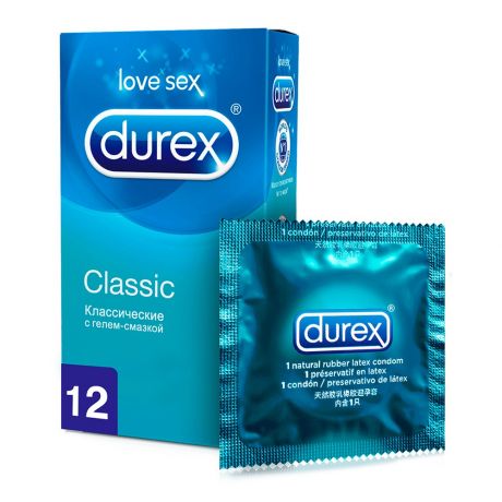 Презервативы DUREX Classic классические 12шт