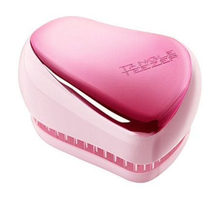 Tangle Teezer Compact Styler Baby Doll Pink Chrome Brush