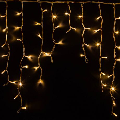 Гирлянда светодиодная Neon-Night Айсикл (бахрома) 240 LED свечение теплое белое 5,6х0,9 м уличная (255-286)