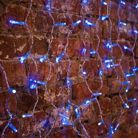 Гирлянда светодиодная Neon-Night Дождь 160 LED свечение синее 2х0,8 м уличная (235-103)