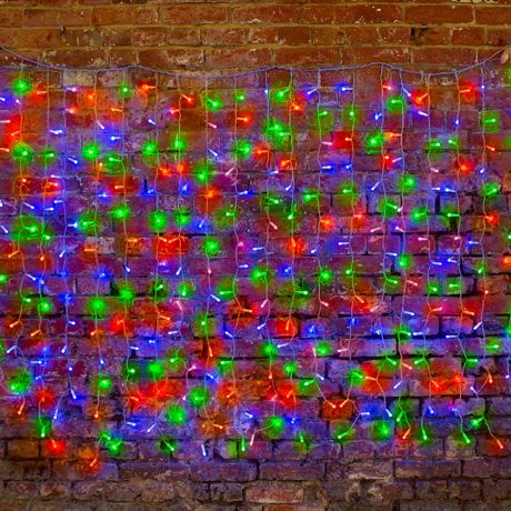 Гирлянда светодиодная Neon-Night Дождь 300 LED свечение RGB 2х1,5 м уличная (245-309)