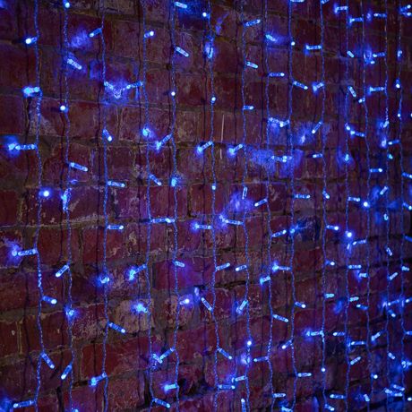 Гирлянда светодиодная Neon-Night Дождь 448 LED свечение синее 2х3 м уличная (235-153-6)