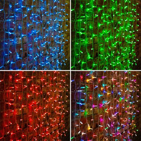 Гирлянда светодиодная Neon-Night Дождь 600 LED свечение RGB 2х3 м (245-319)