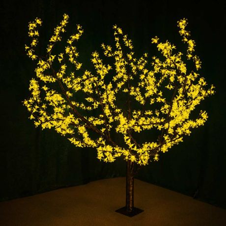 Украшение светодиодное дерево Neon-Night Сакура 864 LED свечение желтое 150 см с трансформатором уличное (531-101)