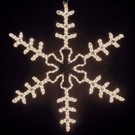Украшение светодиодное фигура Neon-Night Большая Снежинка свечение теплое белое 95 см уличное (501-313)