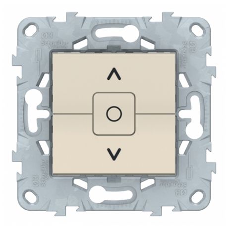 Выключатель Schneider Electric Unica NEW NU520844 двухклавишный скрытая установка бежевый