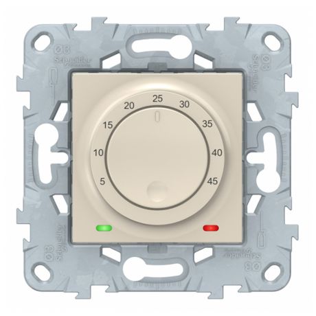 Термостат для теплого пола Schneider Electric Unica NEW NU550344 скрытая установка бежевый с выносным датчиком