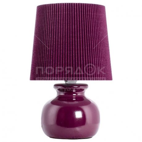 Светильник настольный классический Gerhort 34078 Purple, 40 Вт, пурпурный