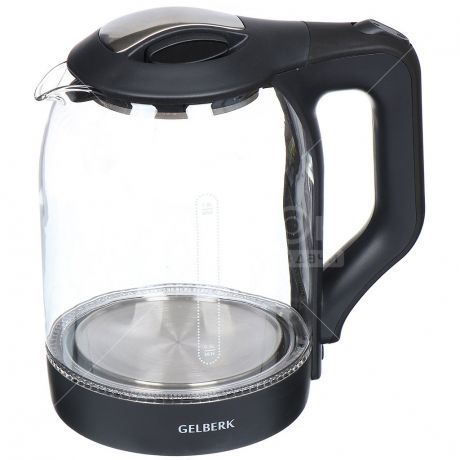 Чайник электрический стеклянный Gelberk GL-403, 1.8 л, 1.5 кВт