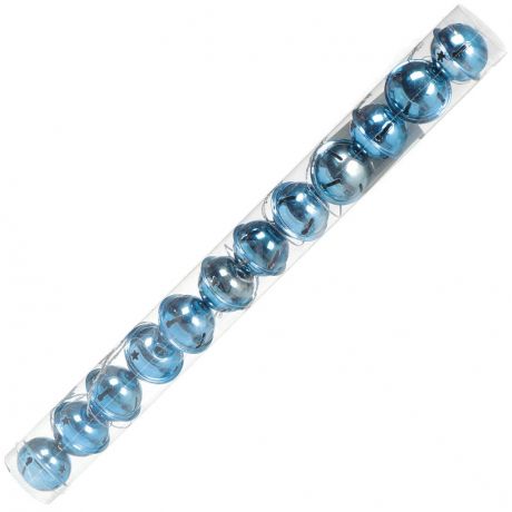 Елочный шар металлический SYLD18-239 синий, 12 шт, 4 см