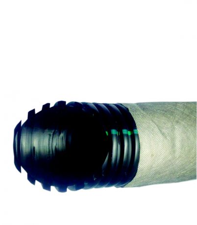 Труба дренажная двустенная гофрированная ДГТД (ДСГТ)-ПНД d110/94,2 мм SN4 в фильтре м.п.