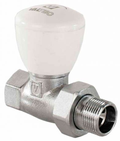 Клапан (вентиль) регулирующий ручной прямой Valtec (VT.008.N.04) 1/2 НР(ш) х 1/2 ВР(г) для радиатора