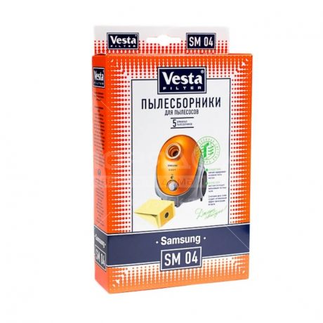 Мешок для пылесоса бумажный Vesta filter SM 04, 5 шт