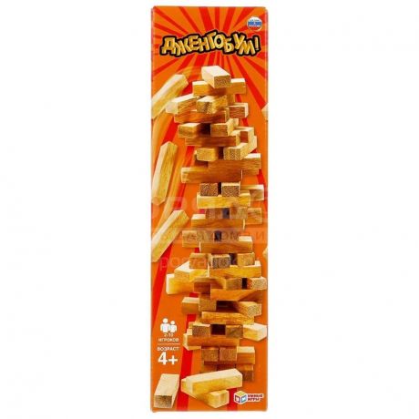 Игра настольная Дженгобум с деревянными брусками 271026